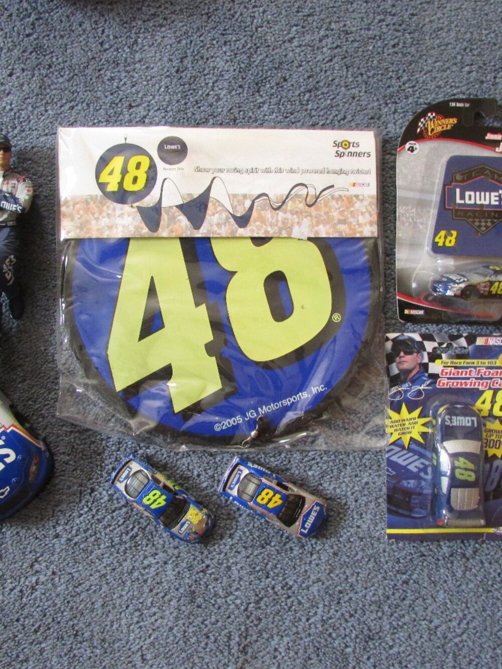 Vintage Jimmie Johnson 48 Lowes Nascar Set Of 7 Collectibles Spinner Cars Figure